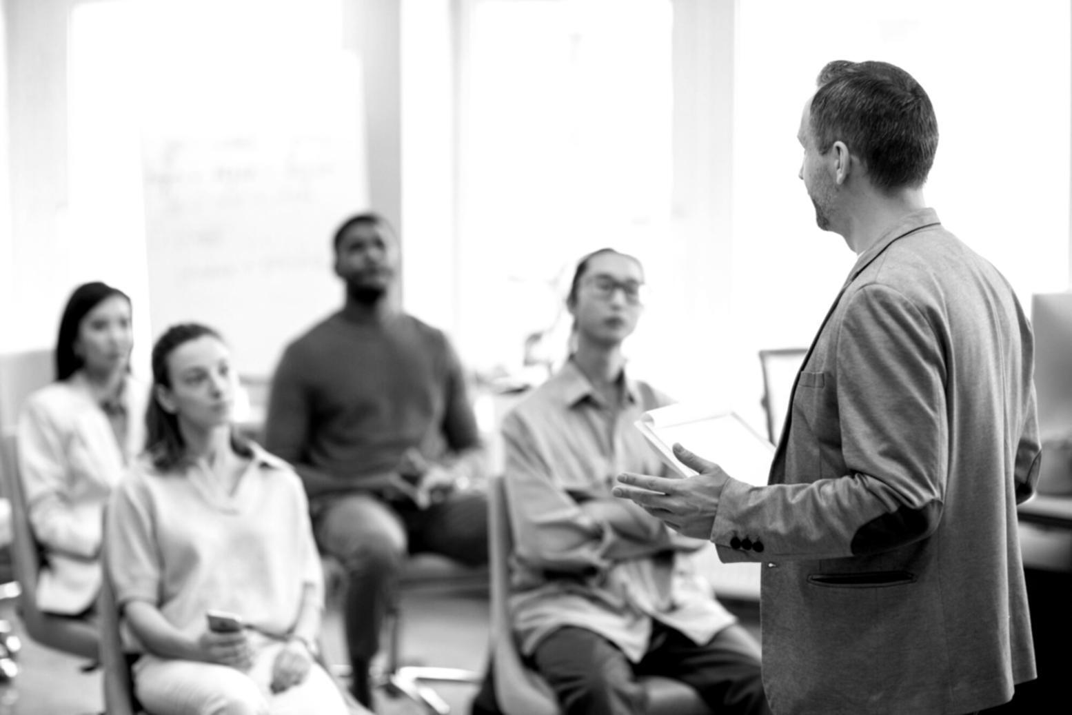 Sessione di coaching in ambiente professionale